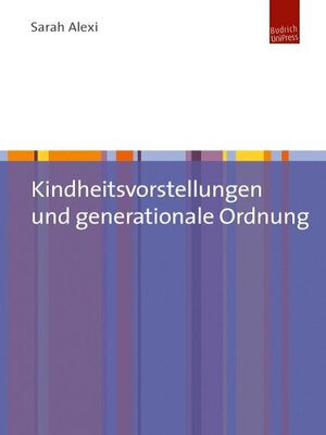 cover image of Kindheitsvorstellungen und generationale Ordnung